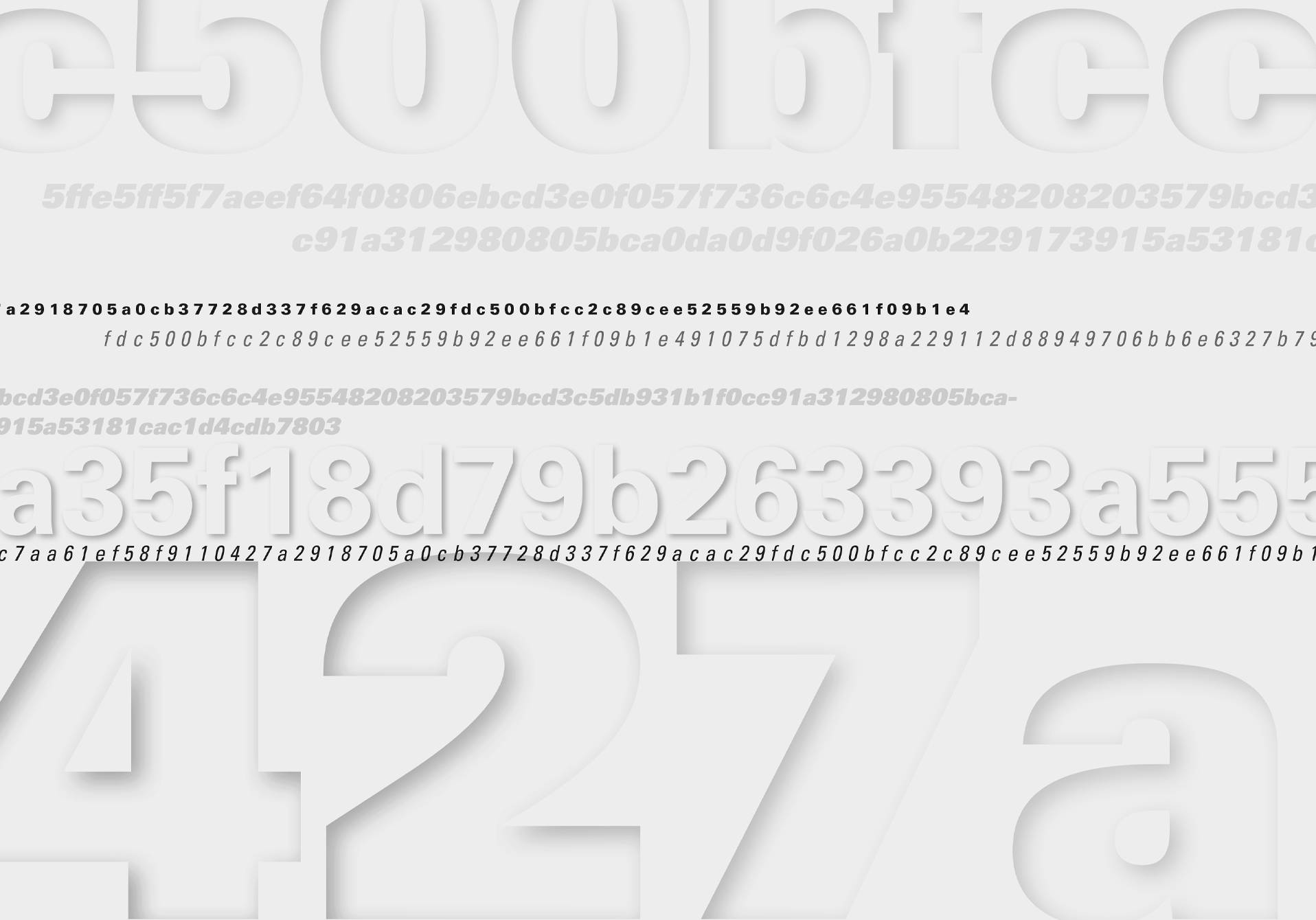 lignes de chiffres pour illustrer la machine à hasard