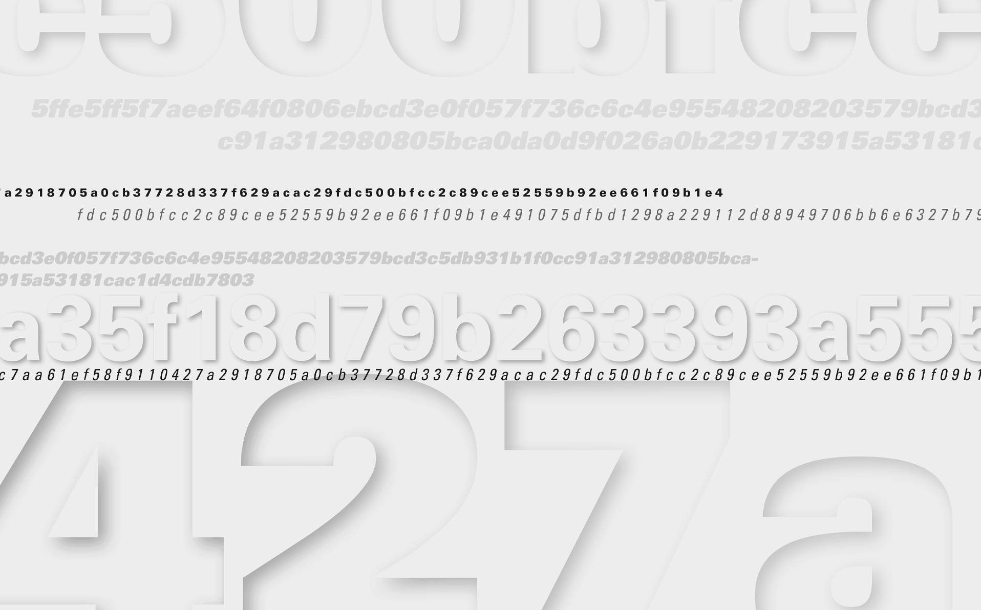 lignes de chiffres pour illustrer la machine à hasard