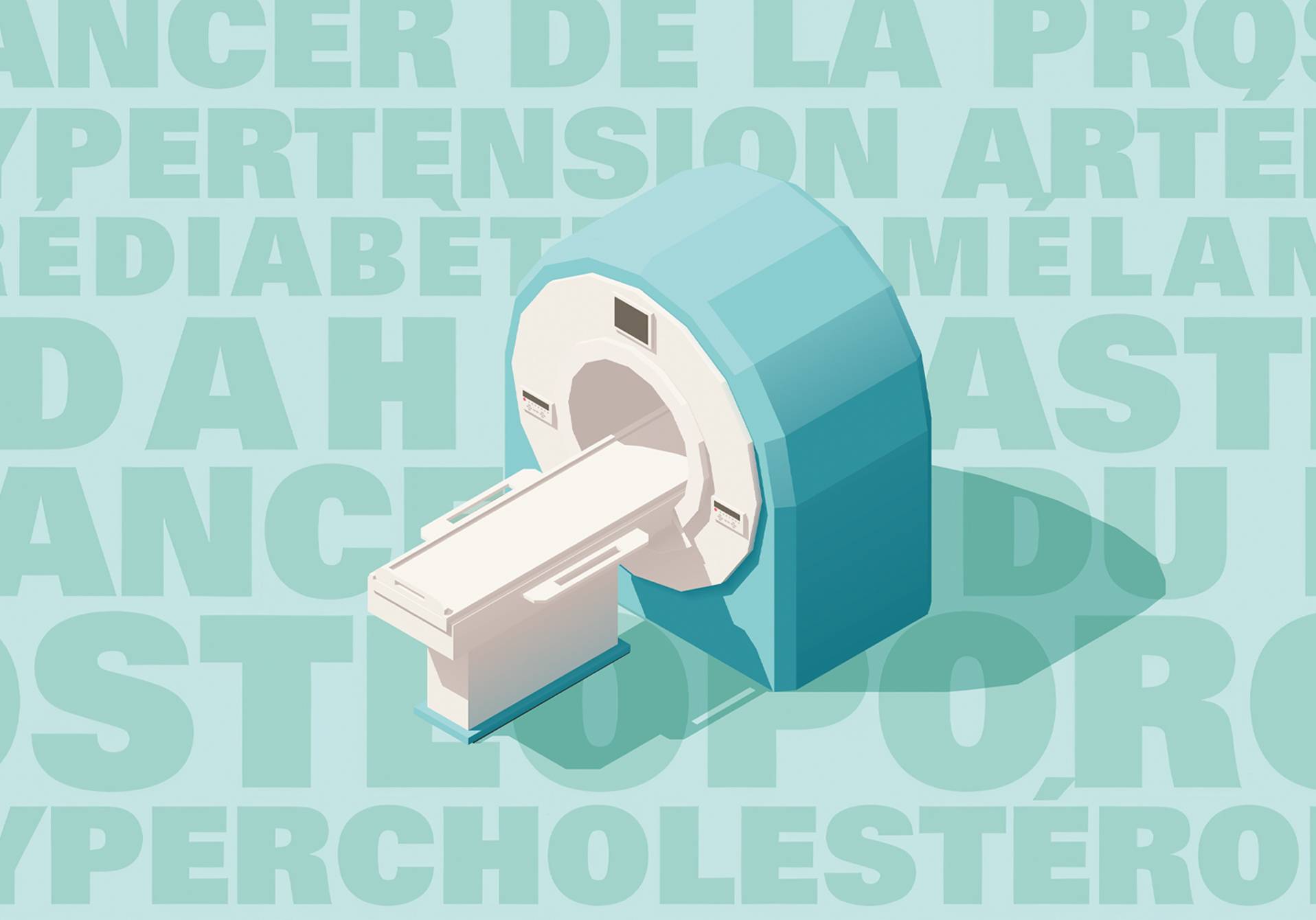 illustration de notre dossier sur l'alerte au surdiagnotic medical avec un IRM. Publié dans le magazine scientifique d'actualité