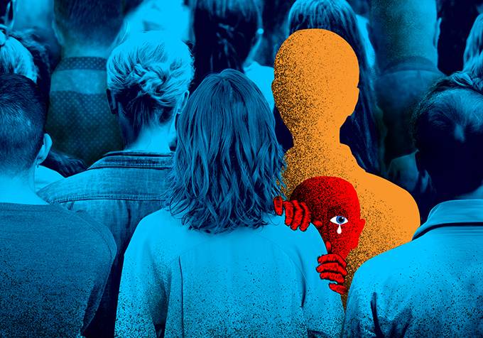 illustration des stress post-traumatique après les attentats du 13 novembre