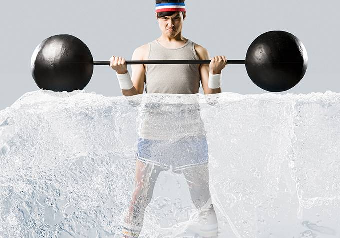 illustration de l'arnaque du froid pour les sportifs, illustration extraite du magazine scientifique d'actualité epsiloon