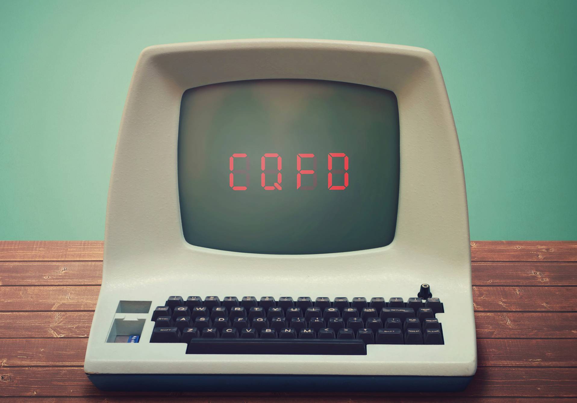 illustration ordinateur vintage pour le hors-série epsiloon 18, le magazine scientifique d'actualité