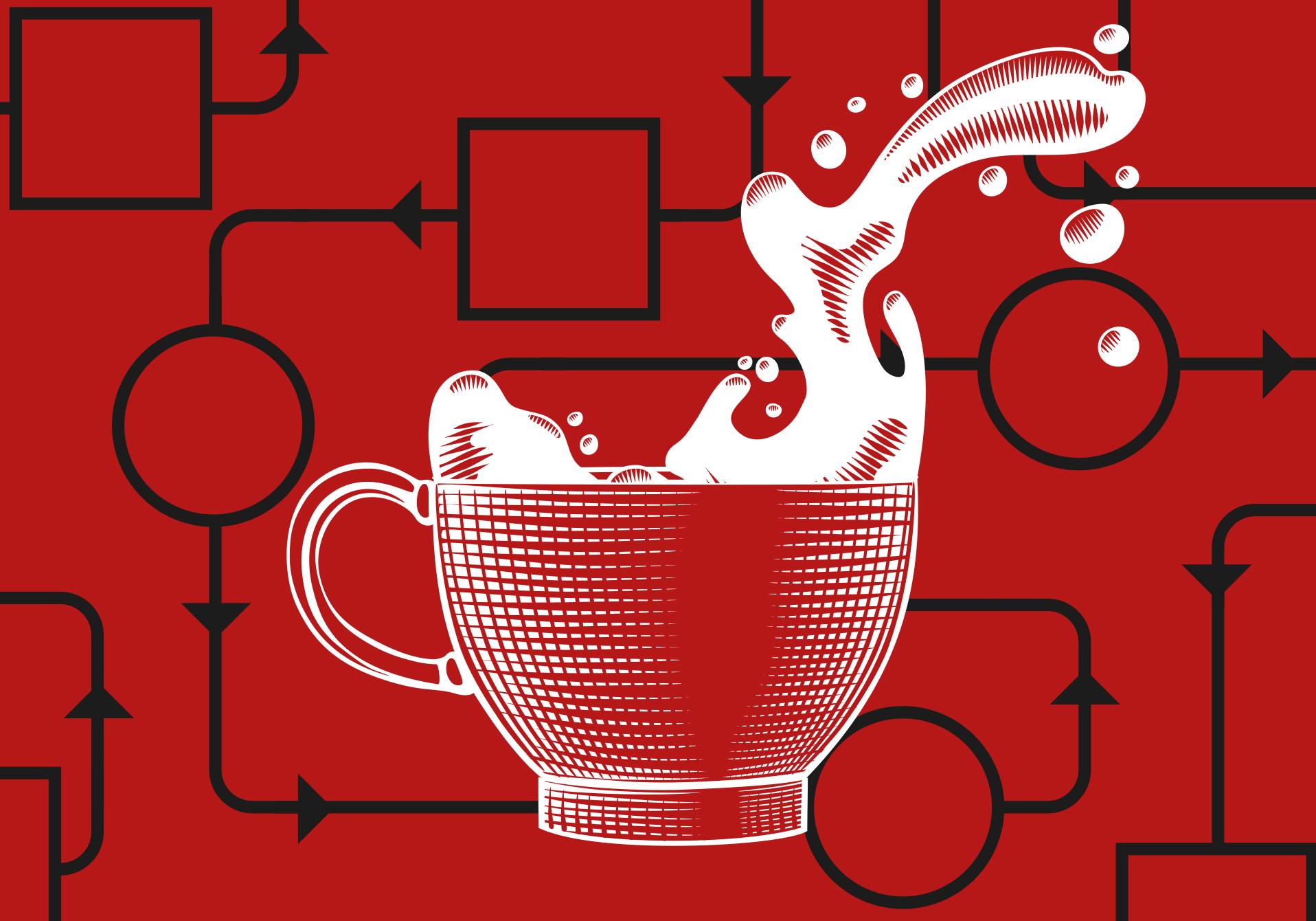 illustration du casse-tête du café publié dans le magazine scientifique d'actualité epsiloon