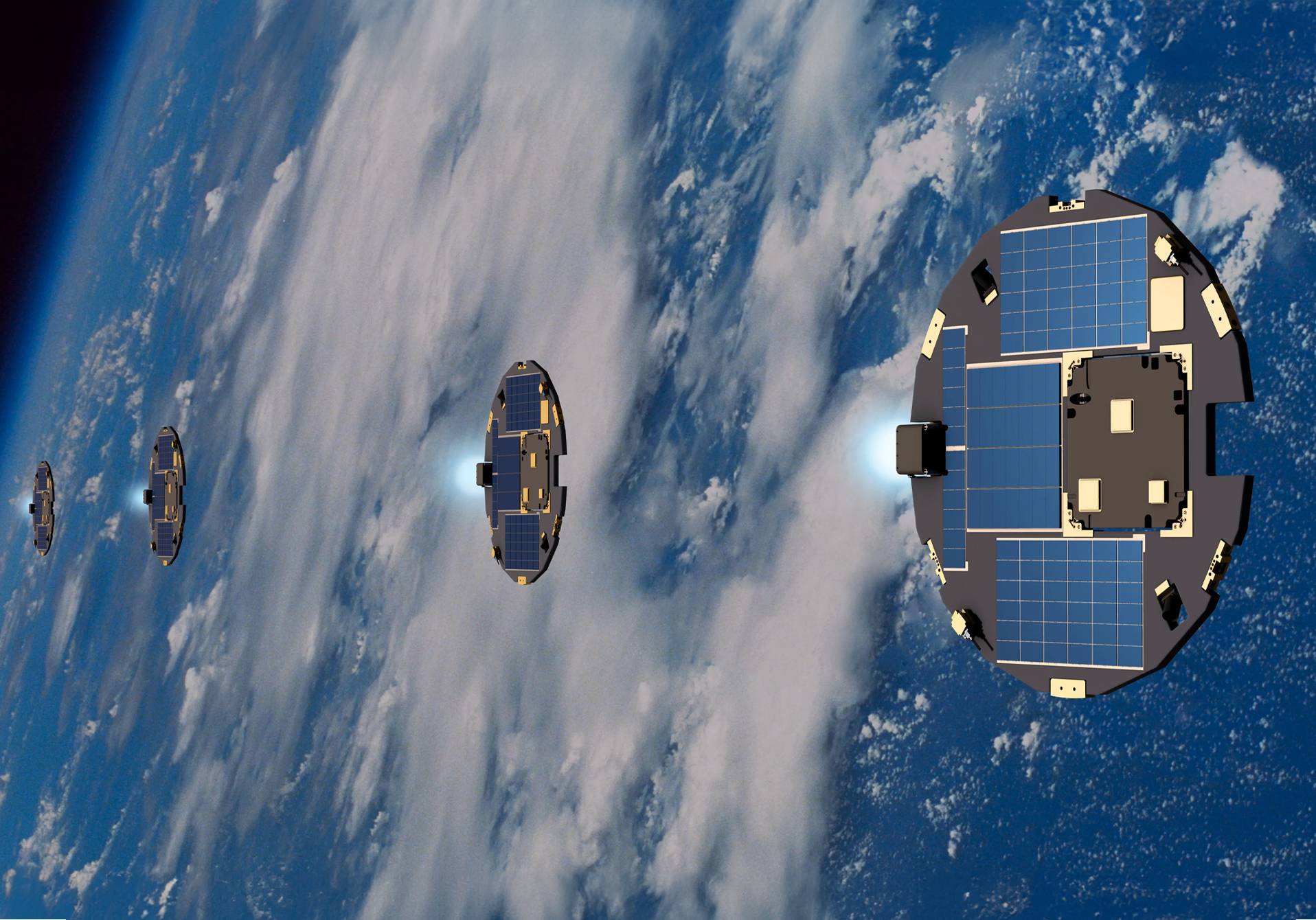 satellites adaptés à l’orbite basse, image extraite de l'enquête publiée dans le magazine scientifique d'actualité Epsiloon