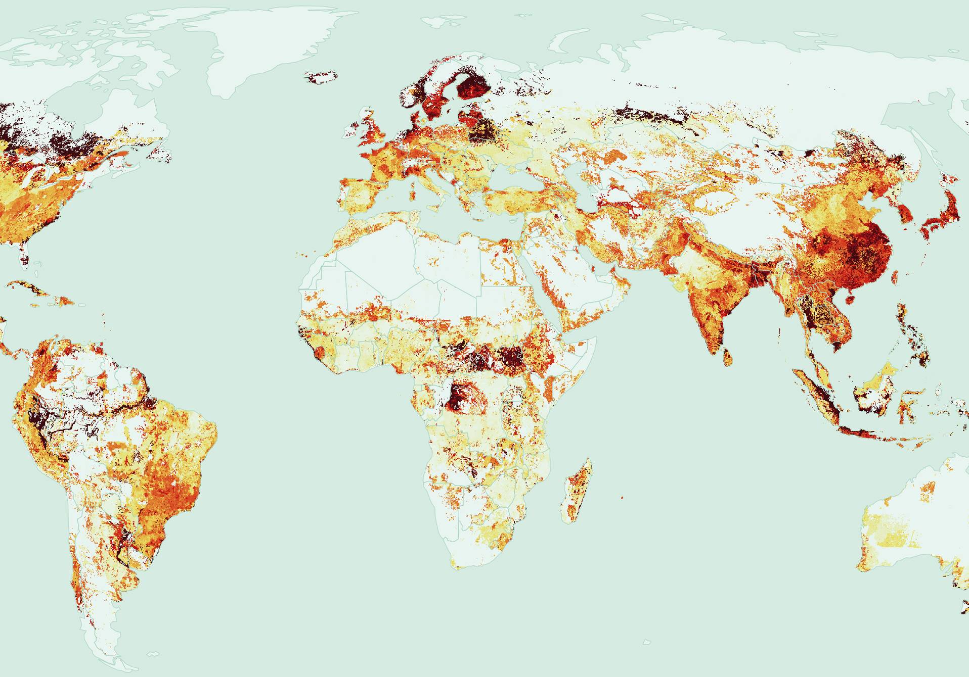 atlas des cultures qui émettent le plus de GES