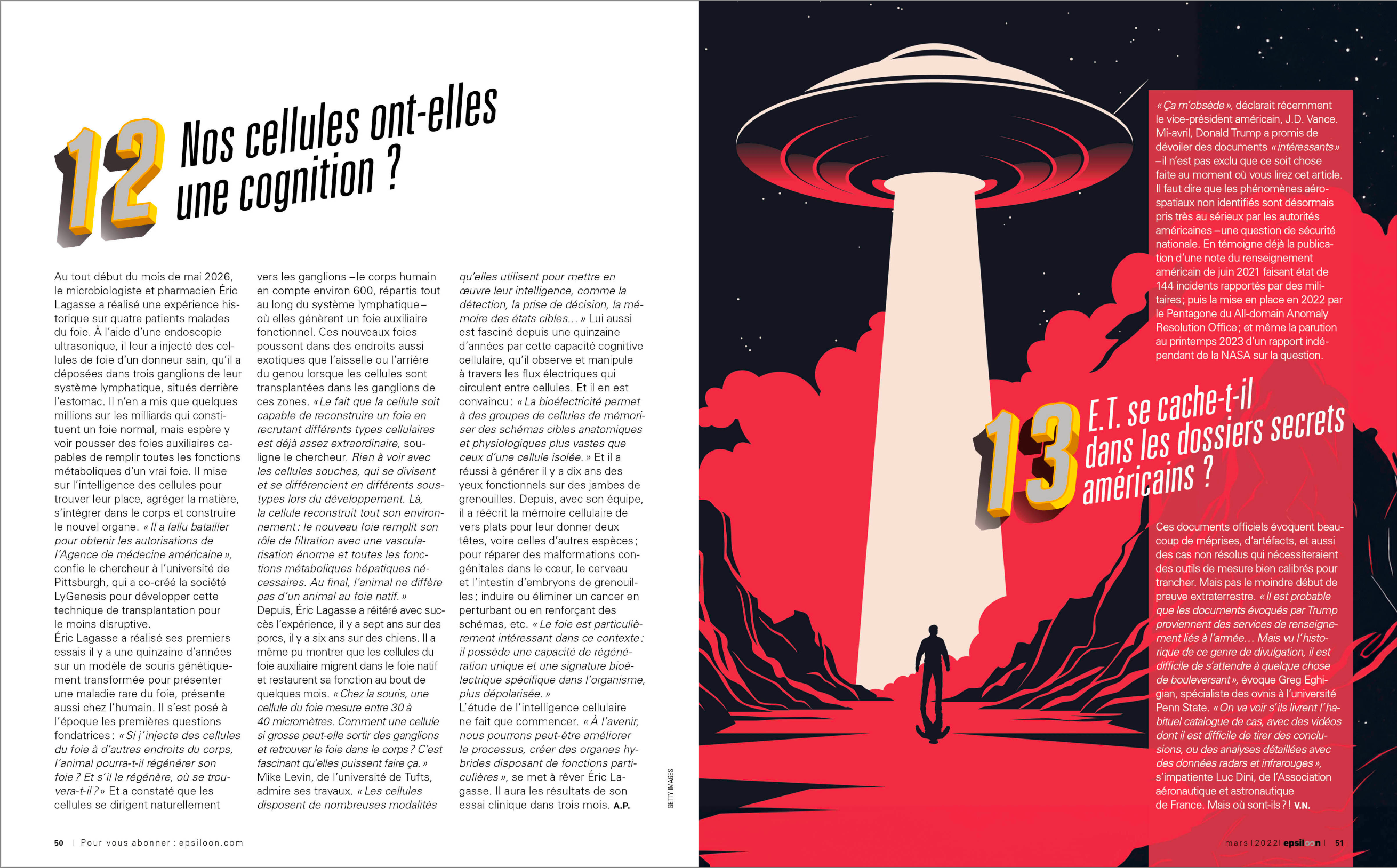 double-page du dossier spécial Epsiloon n°60