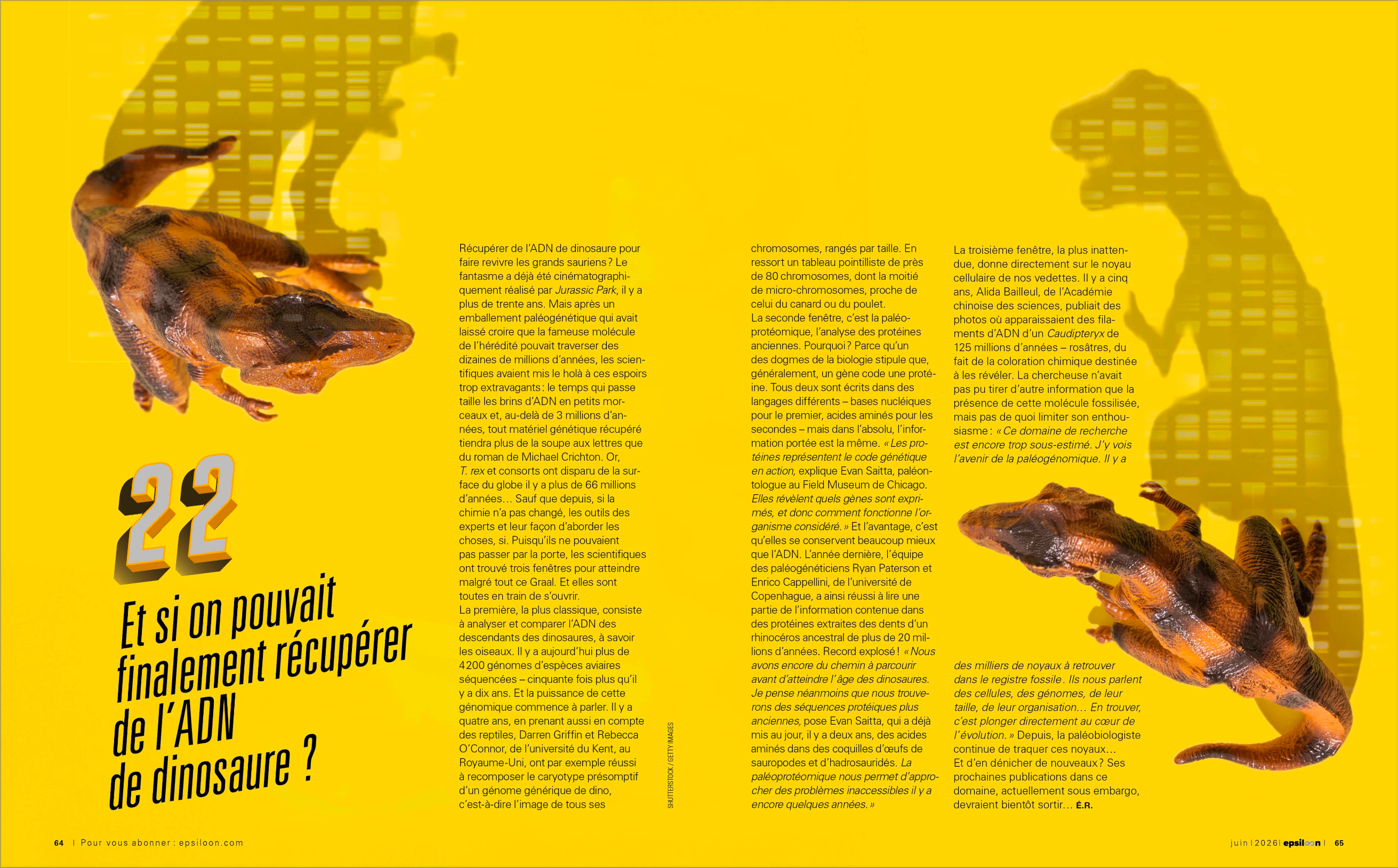 double-page du dossier spécial Epsiloon n°60