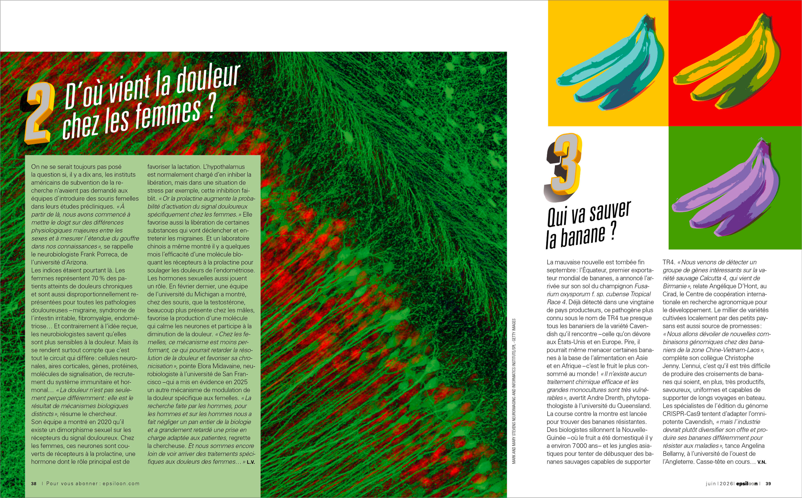 double-page extraite du dossier spécial Epsiloon n°60