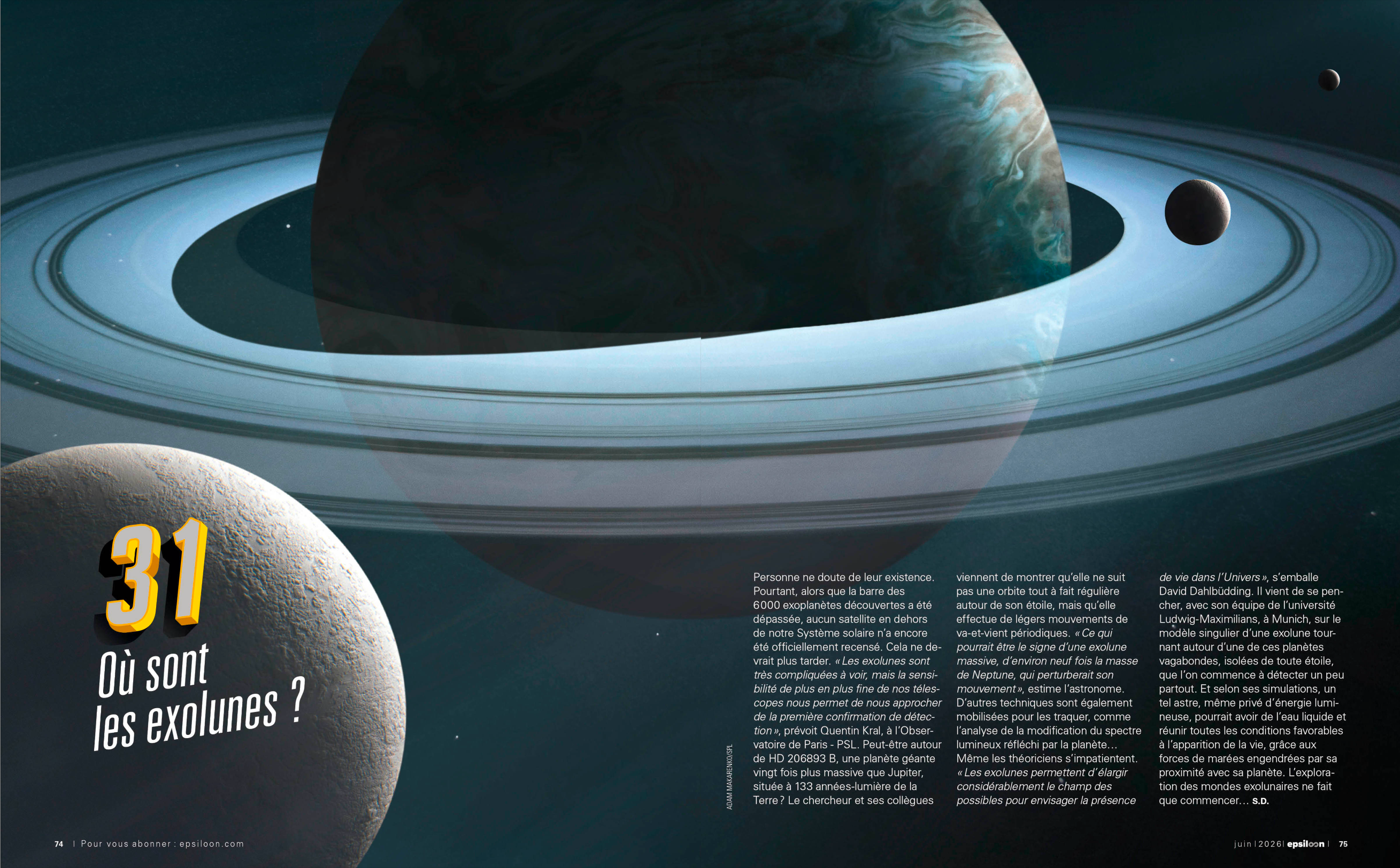 double-page extraite du dossier spécial Epsiloon n°60