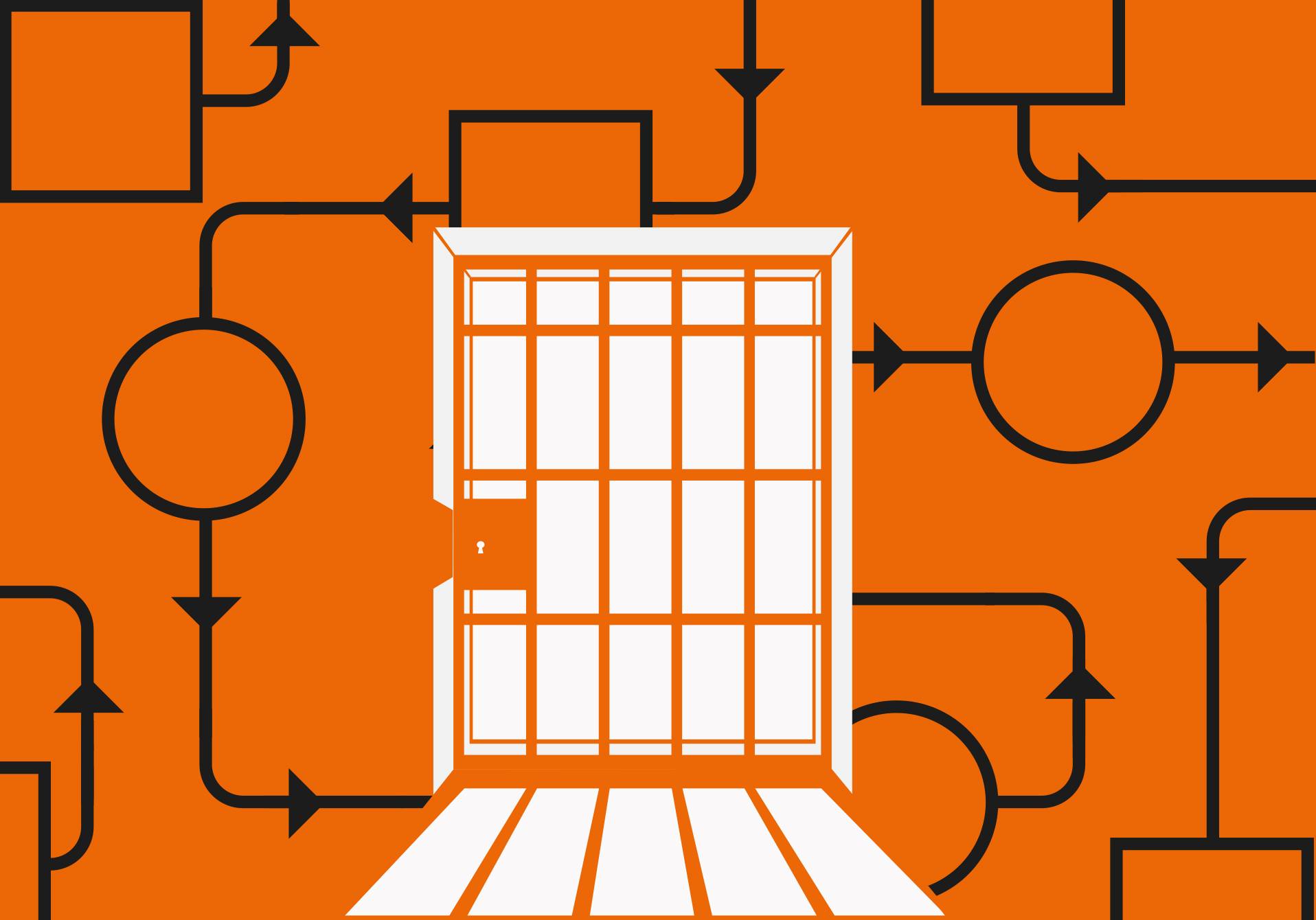 illustration du casse-tête de la prison dans le magazine scientifique d'actualité epsiloon n°61