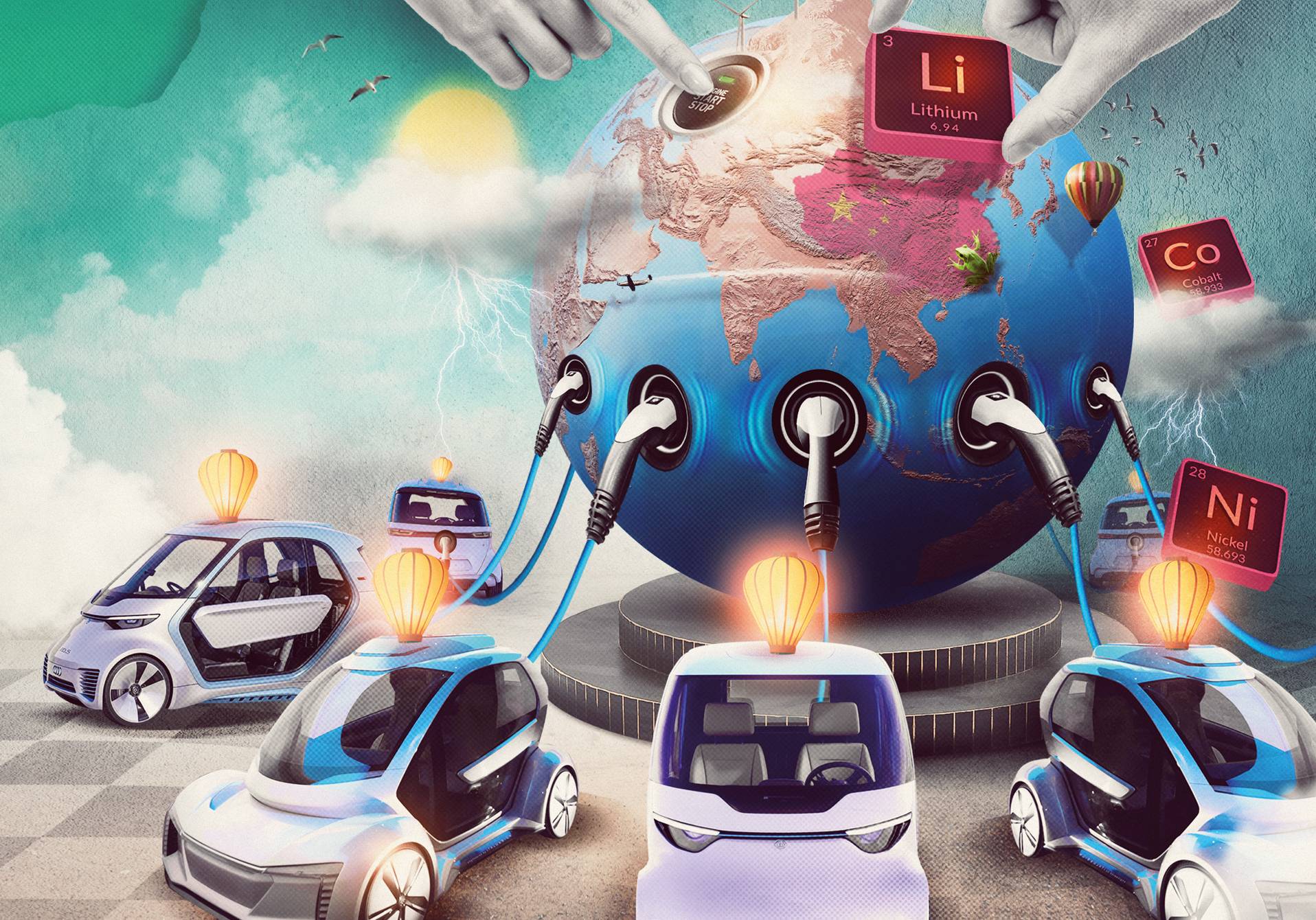 illustration de l'article du magazine scientifique d'actualité epsiloon n°61 sur les voitures électriques