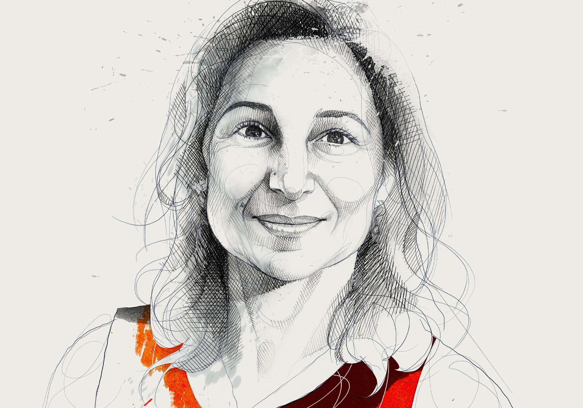 portrait dessiné d'Alessandra Cassar par David Despau