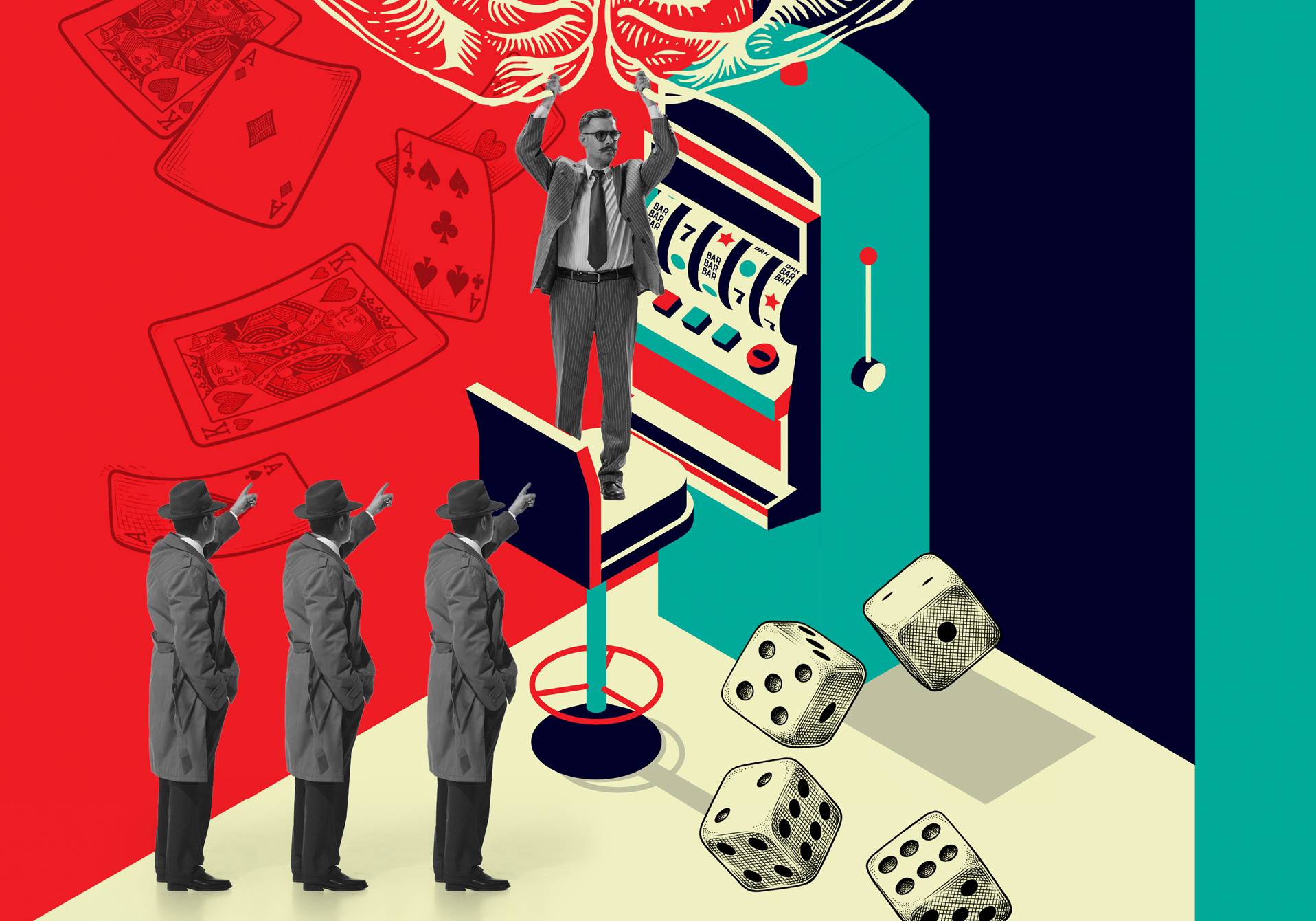 illustration de notre cerveau qui adore le hasard dans le hors-série epsiloon n°20