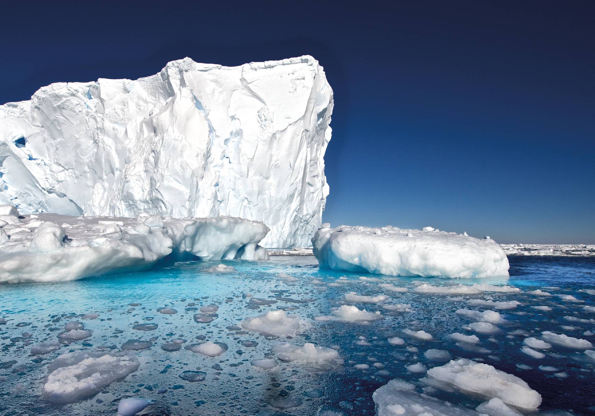 photographie d'un glacier de l'Antarctique