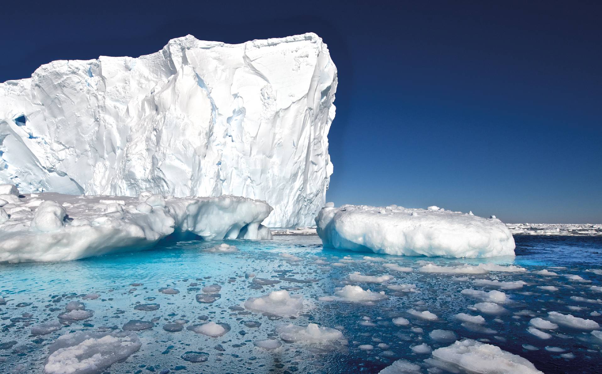 photographie d'un glacier de l'Antarctique