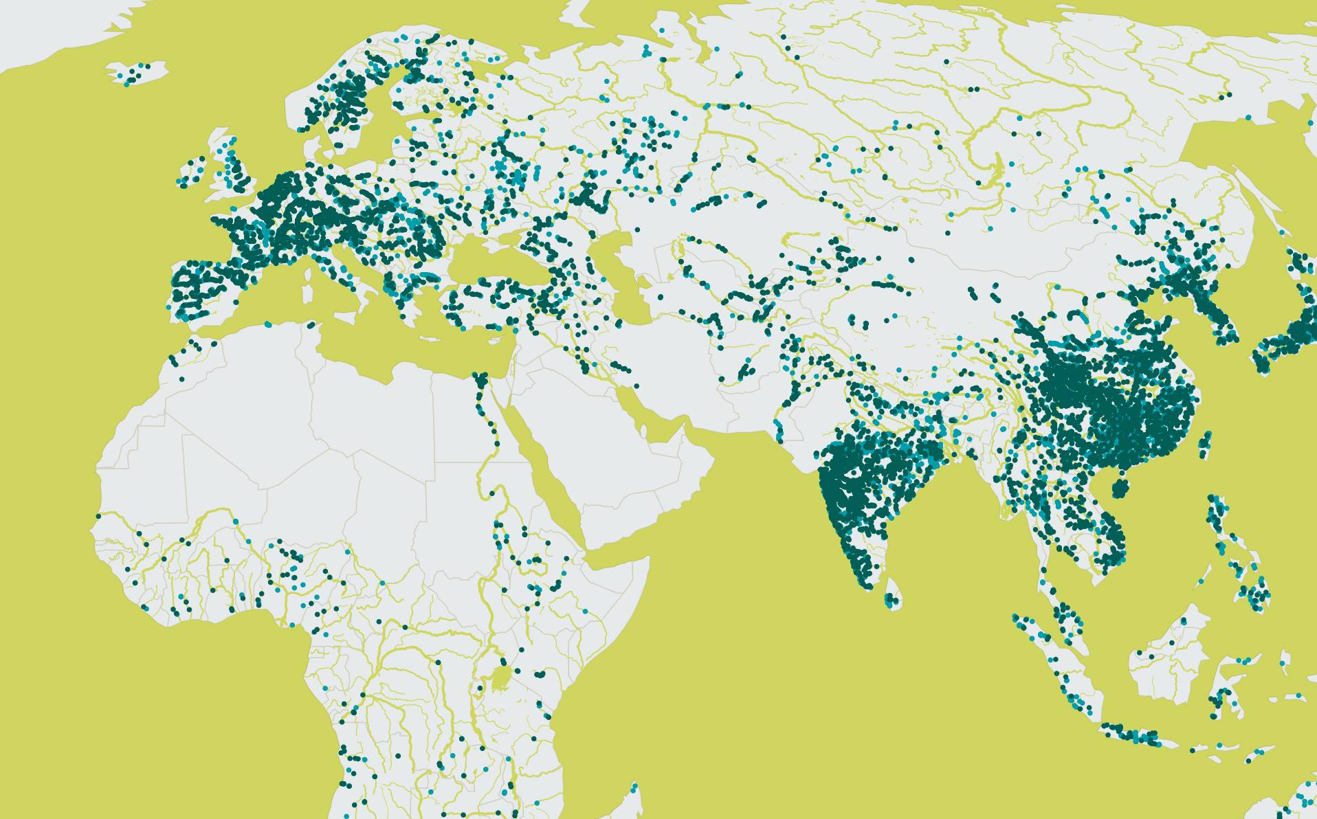 extrait de l'atlas des barrages dans le monde