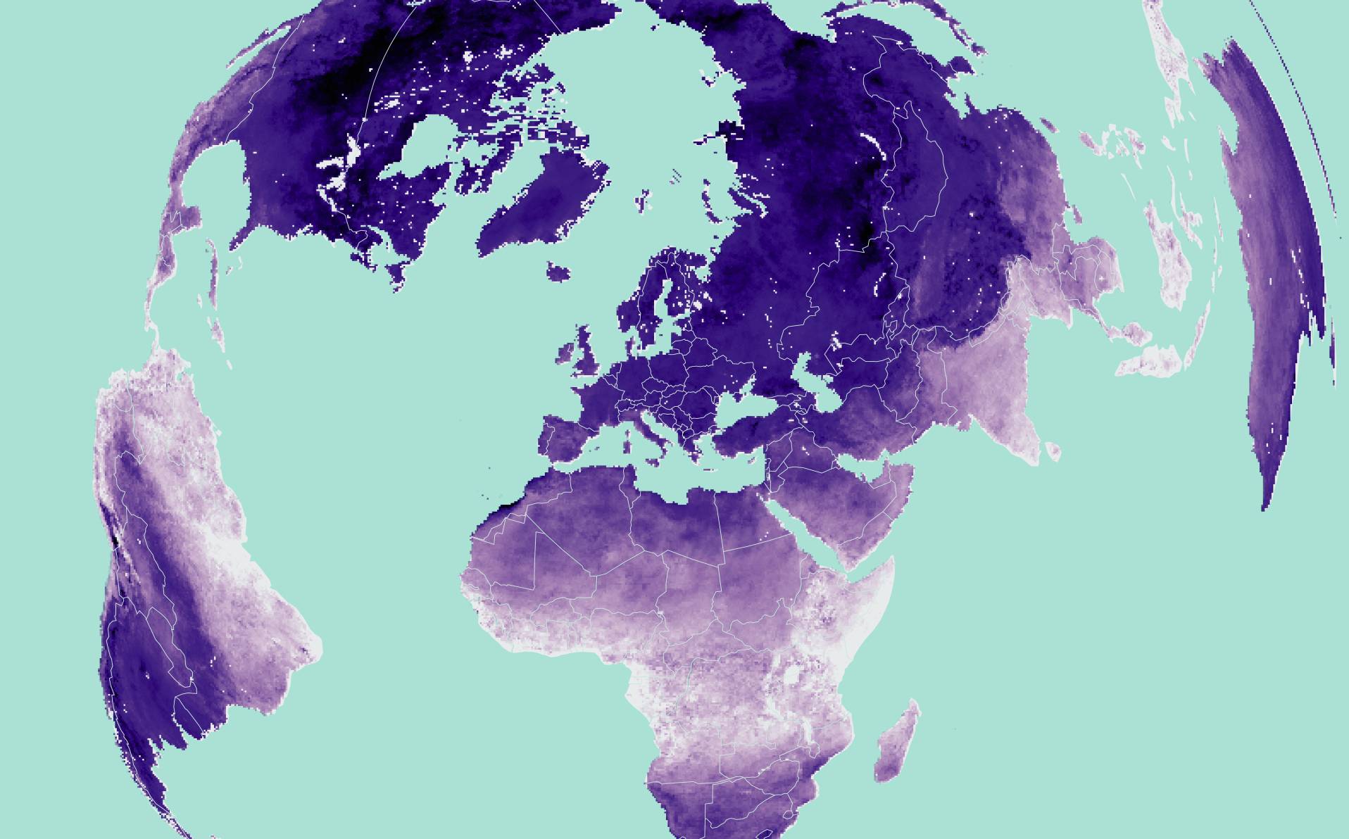 extrait de l'atlas sur les extrêmes de température dans le monde