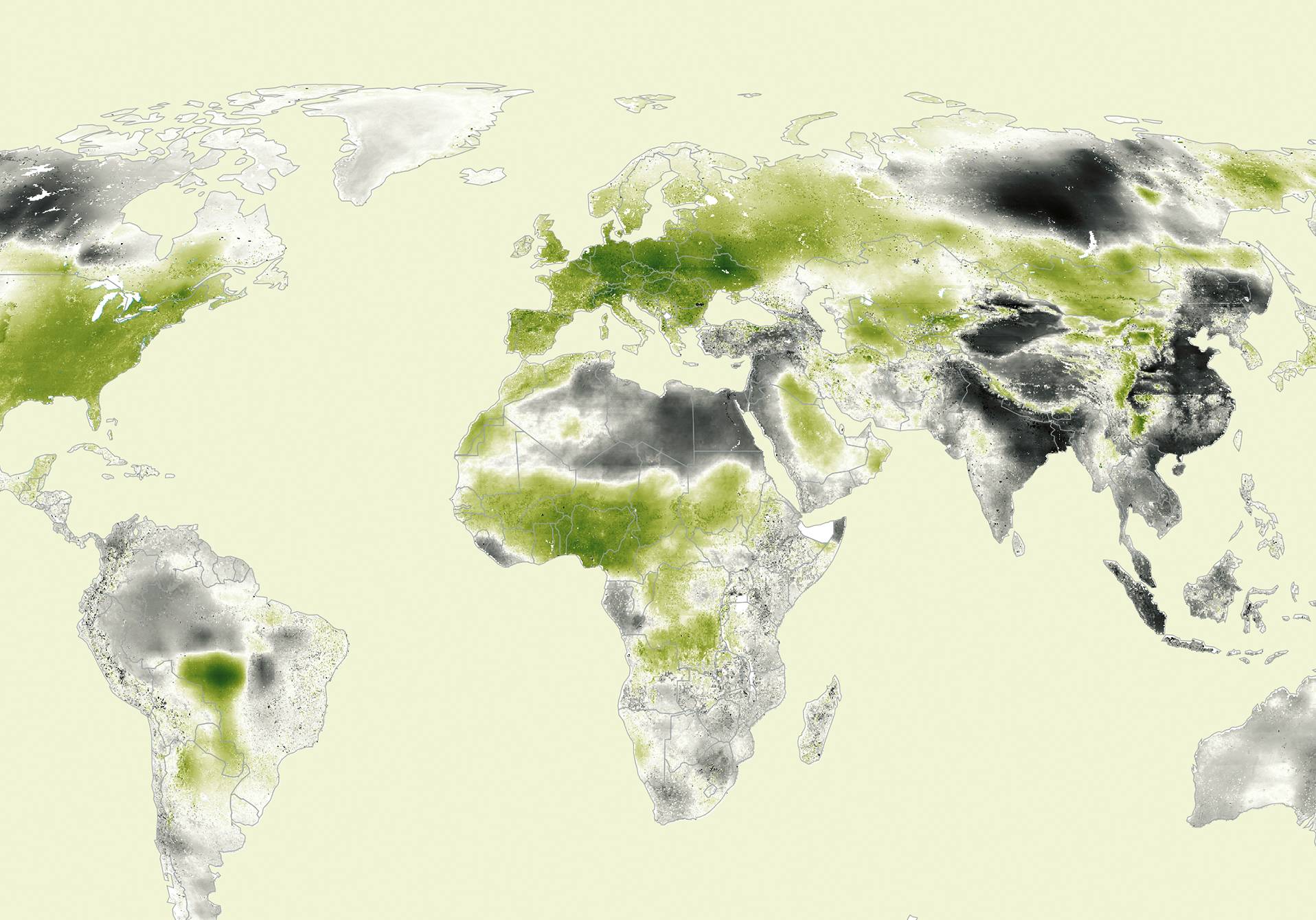 atlas de l'évolution de la pollution aux particules fines dans le monde