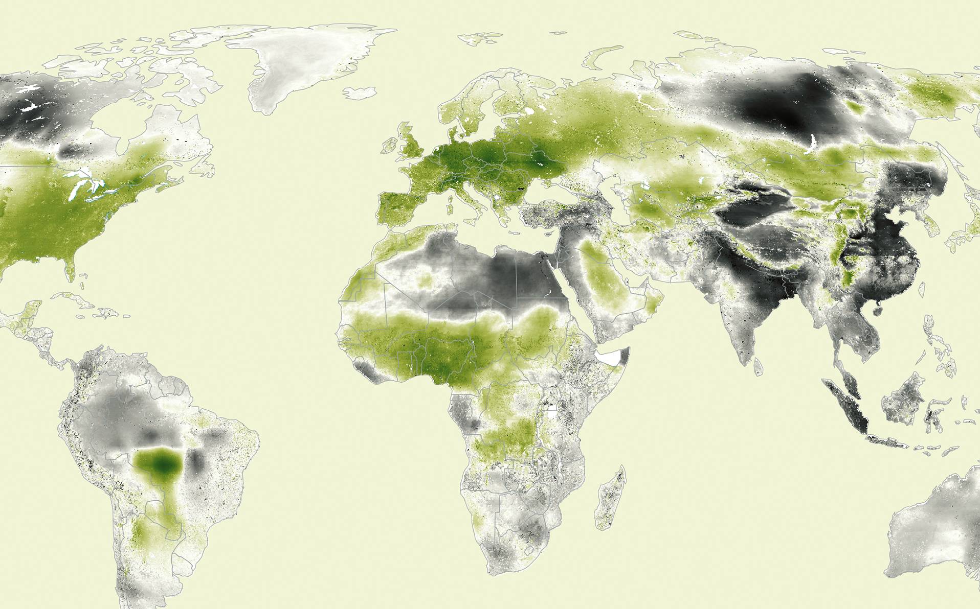 atlas de l'évolution de la pollution aux particules fines dans le monde