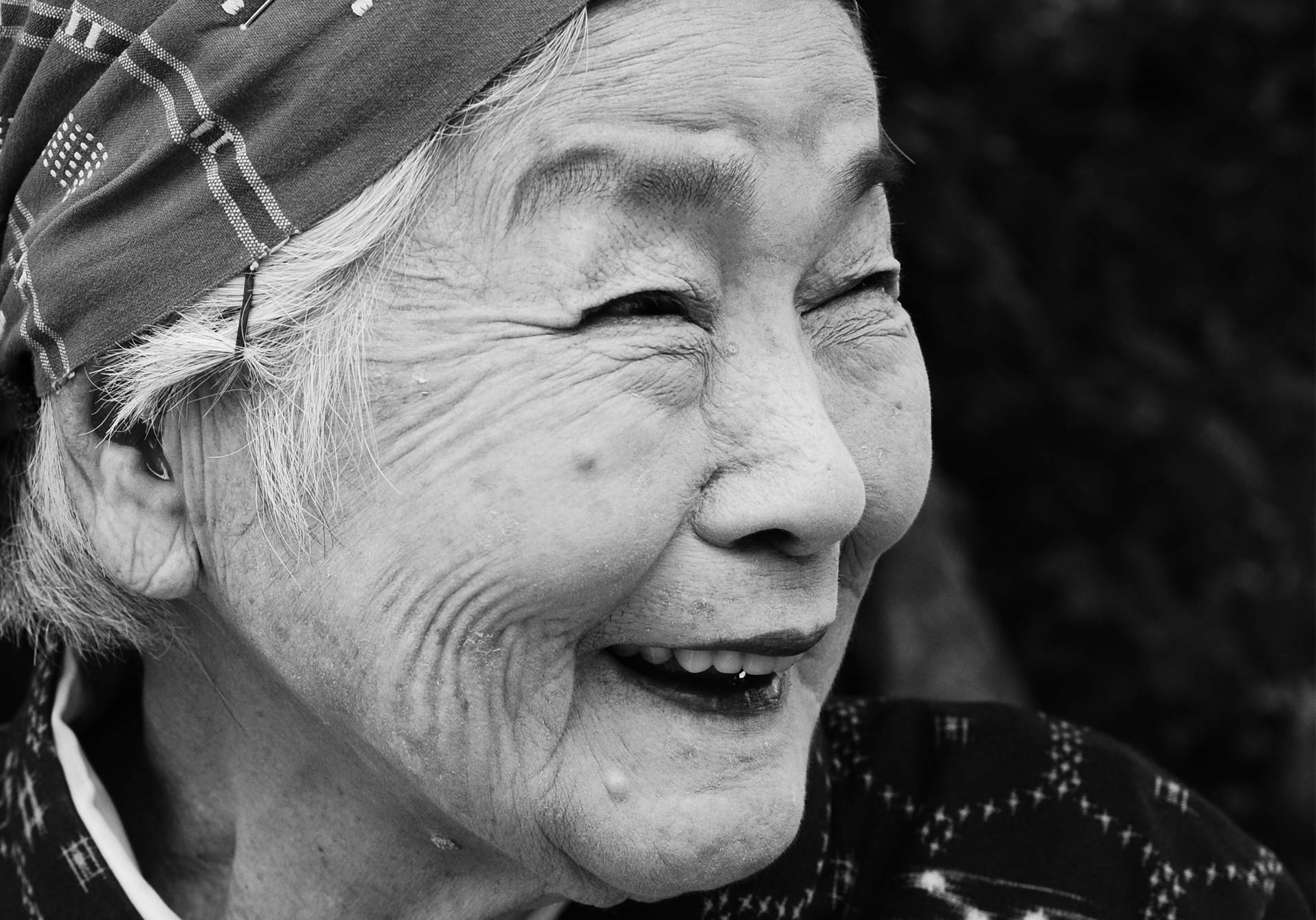 photographie d'une personne âgée qui sourit