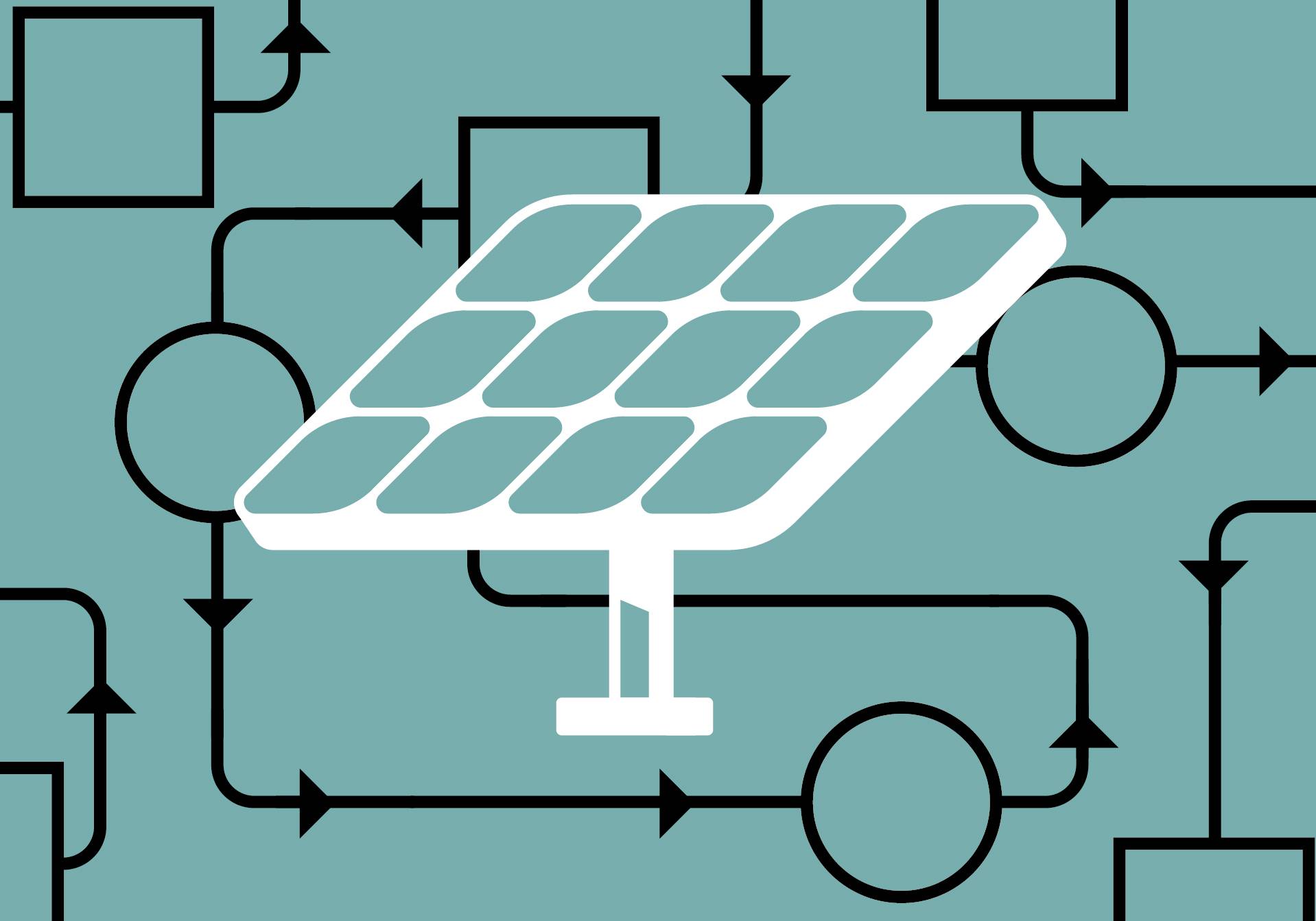 illustration du casse-tête du photovoltaïque
