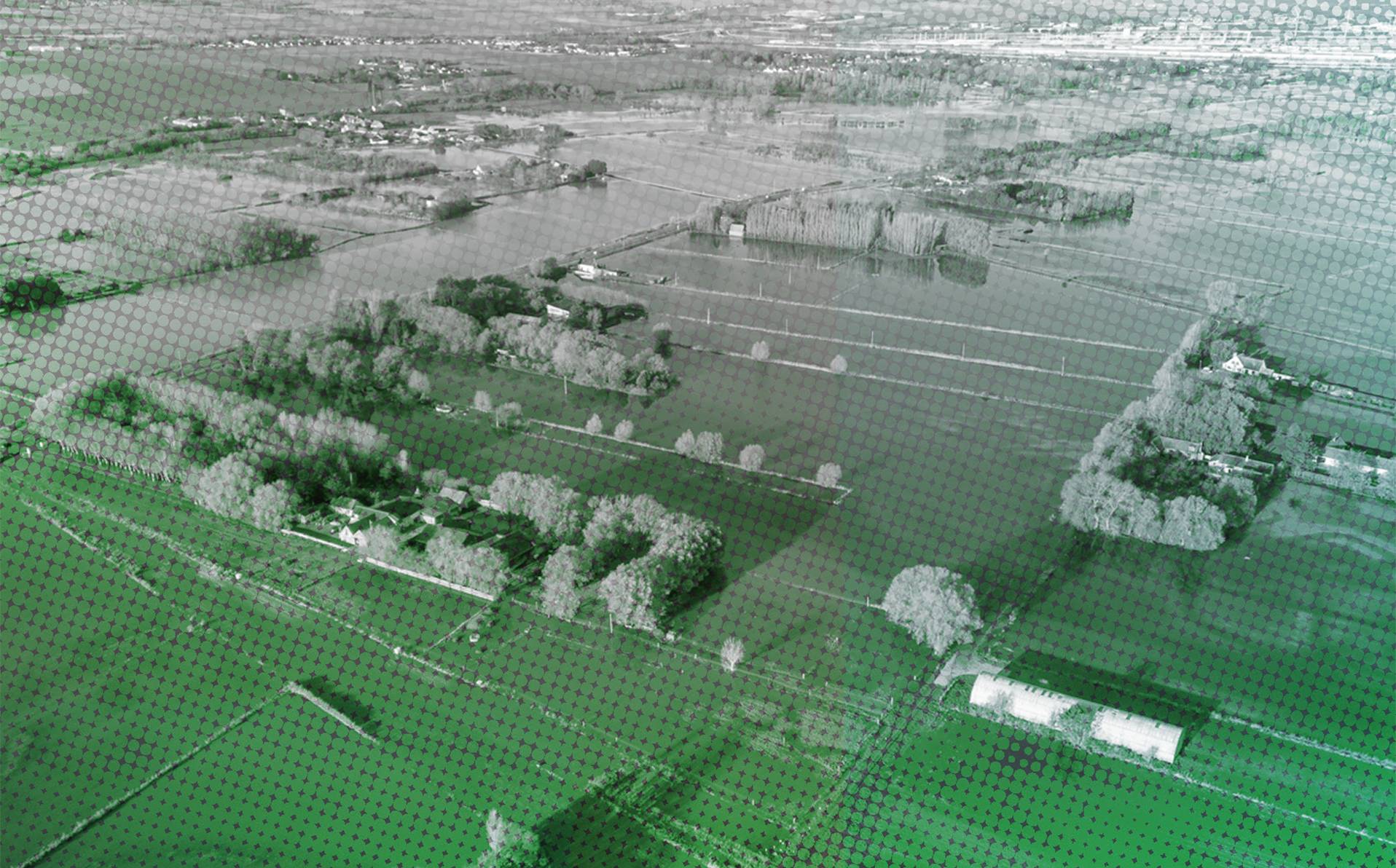 photographie des inondations dans le Pas-de-Calais