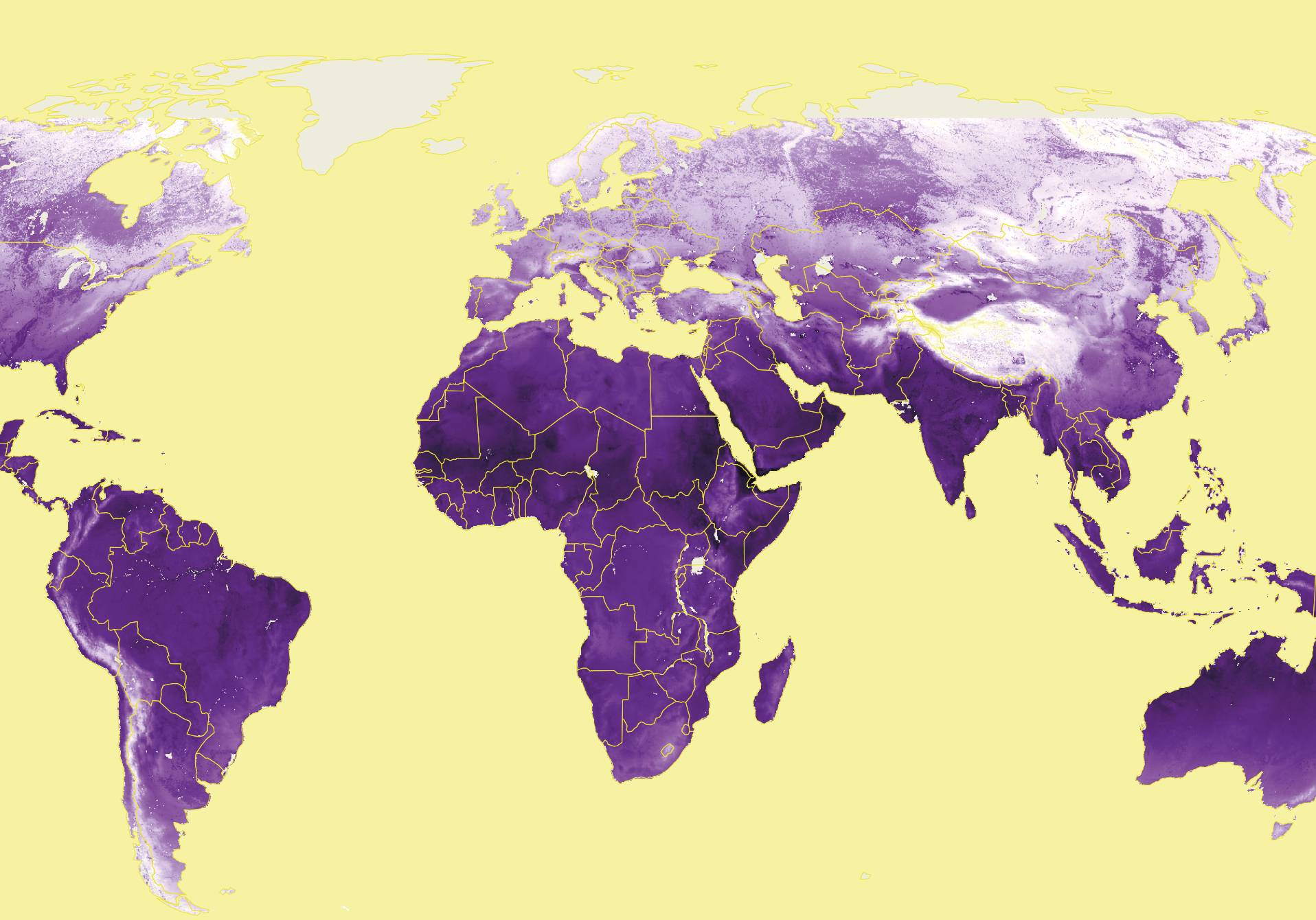 carte du réchauffement des nappes phréatiques mondiales