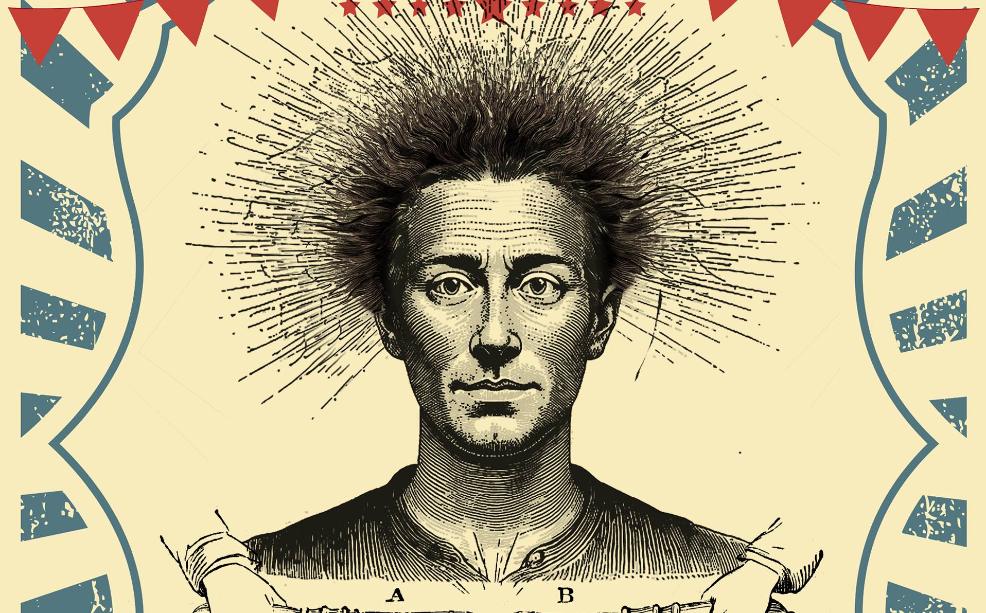 illustration vintage de l'électricité statique