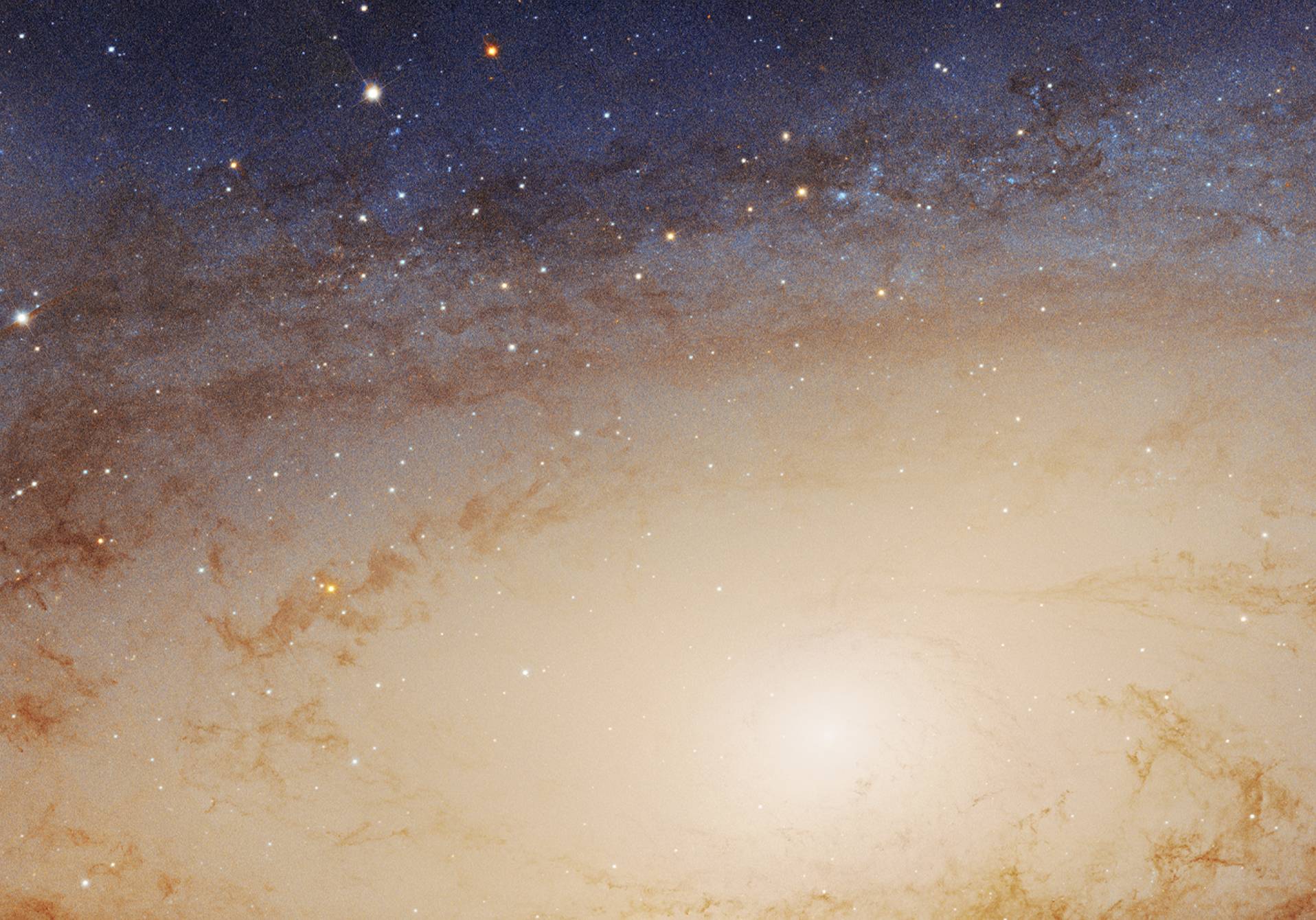 galaxie Andromède prise en photo par Hubble