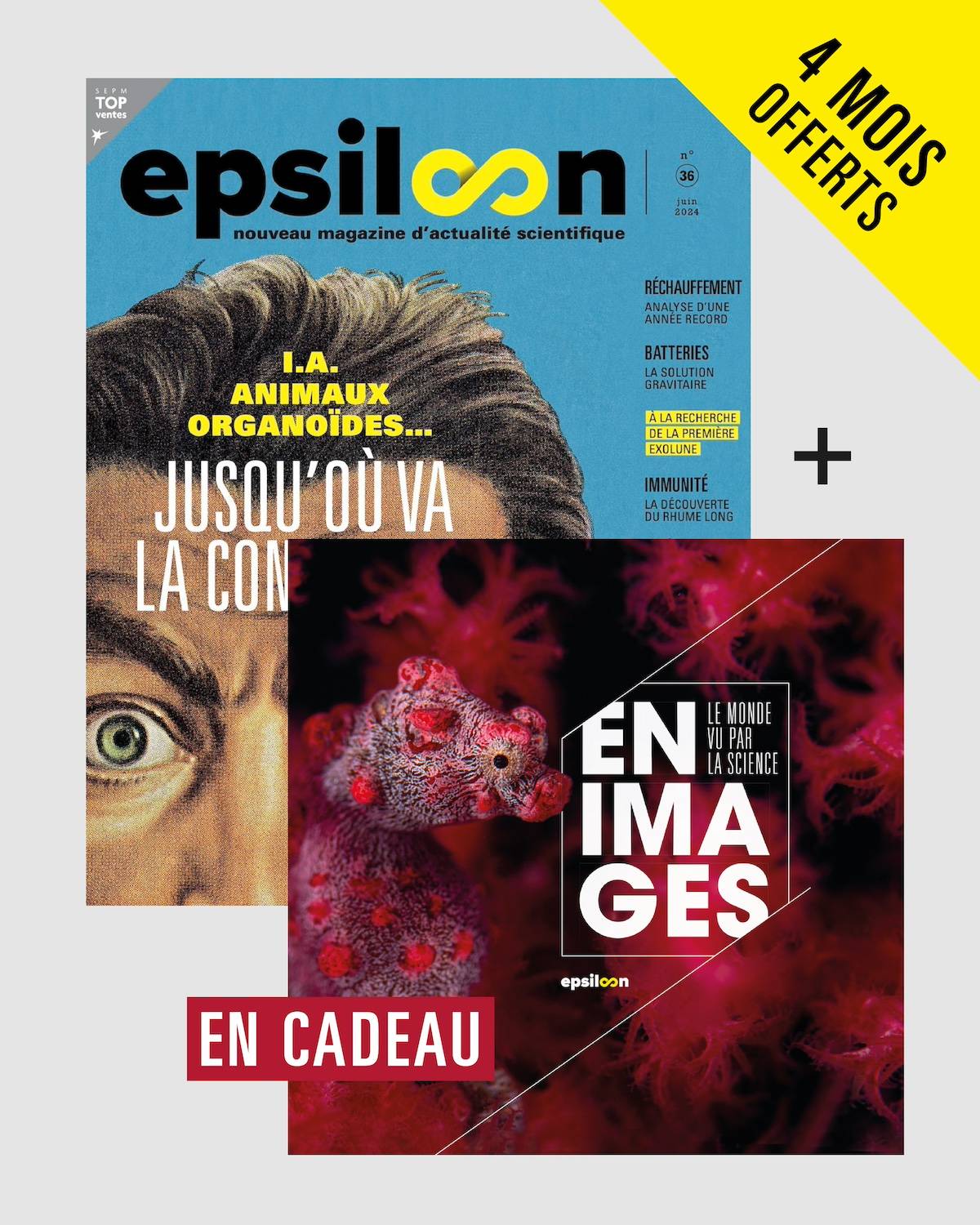 Offres d'abonnement au magazine Epsiloon et à ses hors-séries