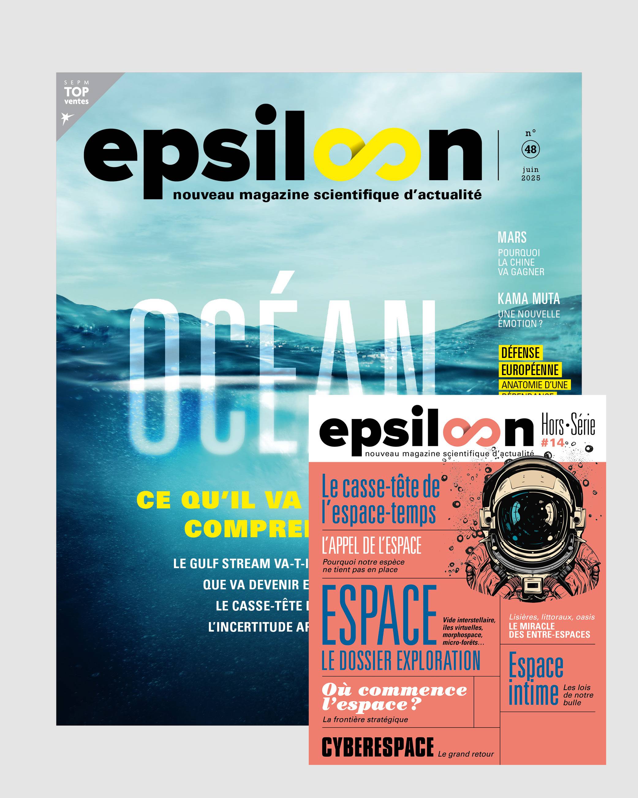 Offres d'abonnement au magazine Epsiloon et à ses hors-séries