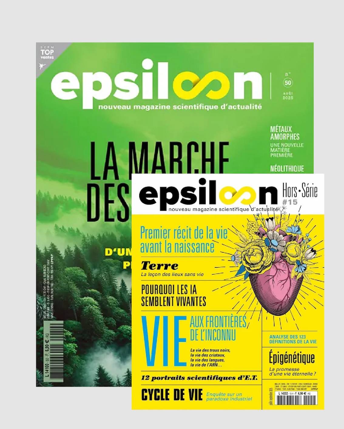 Offres d'abonnement au magazine Epsiloon et à ses hors-séries